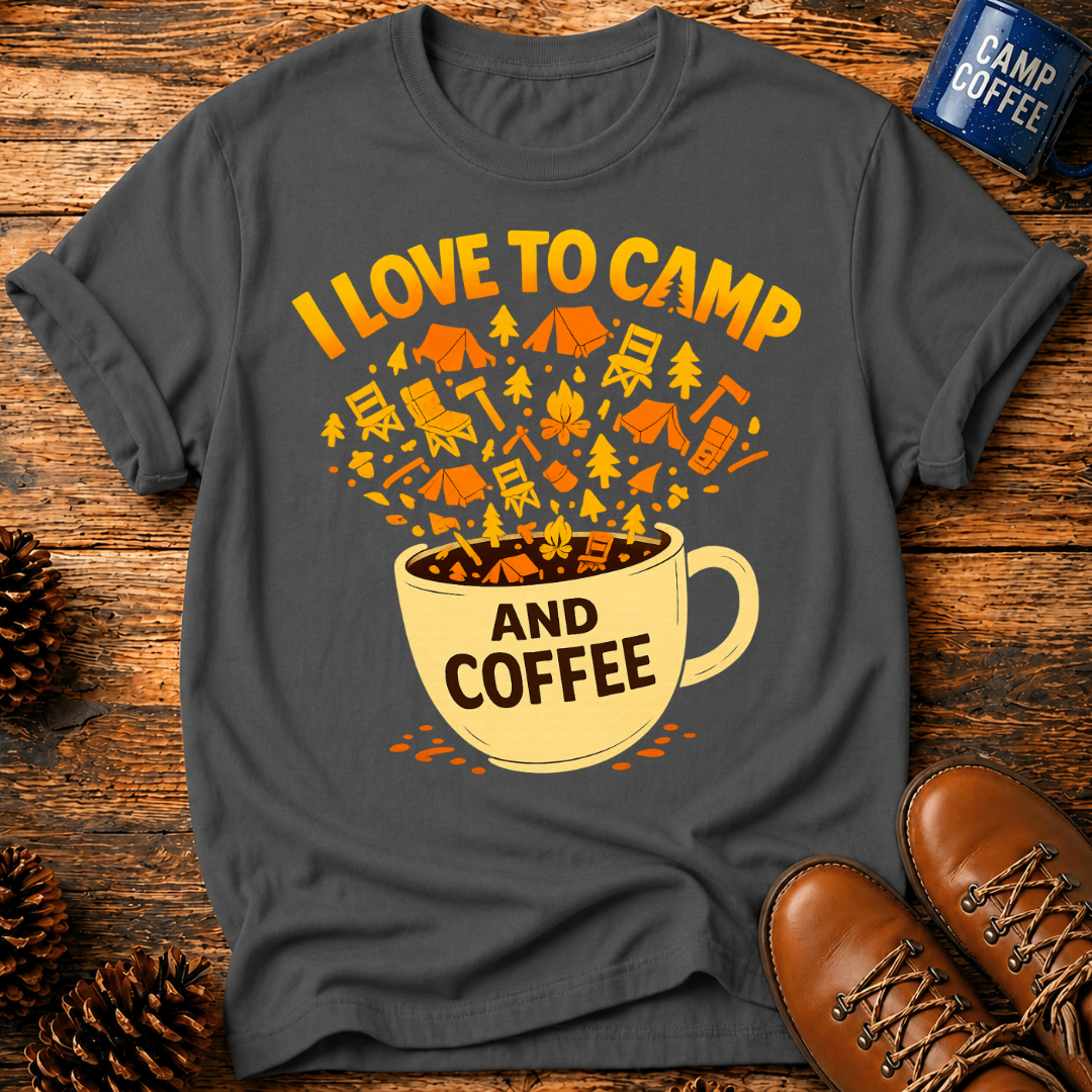 Love To Camp & Coffee T-Shirt