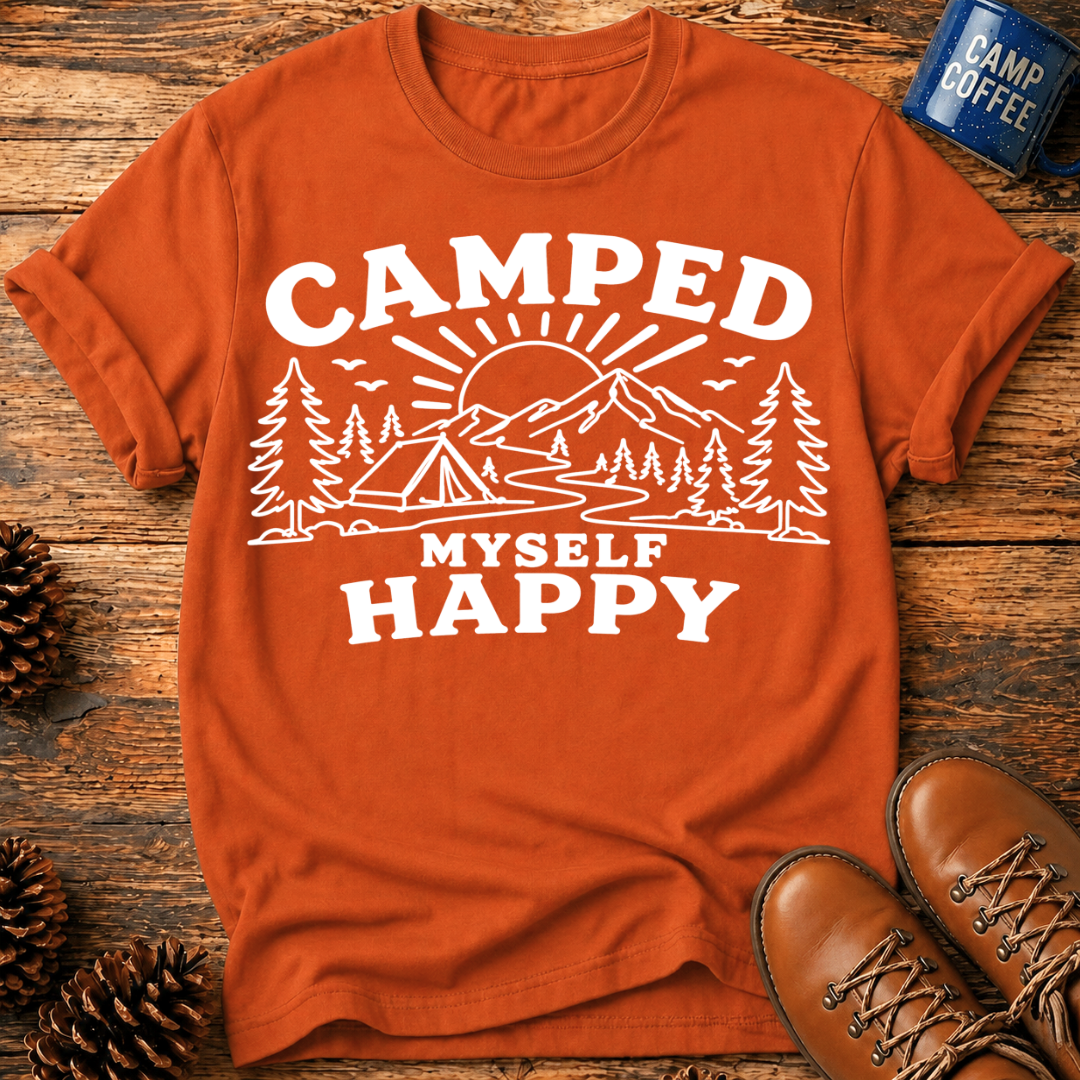 Camped Myself Happy T‑Shirt