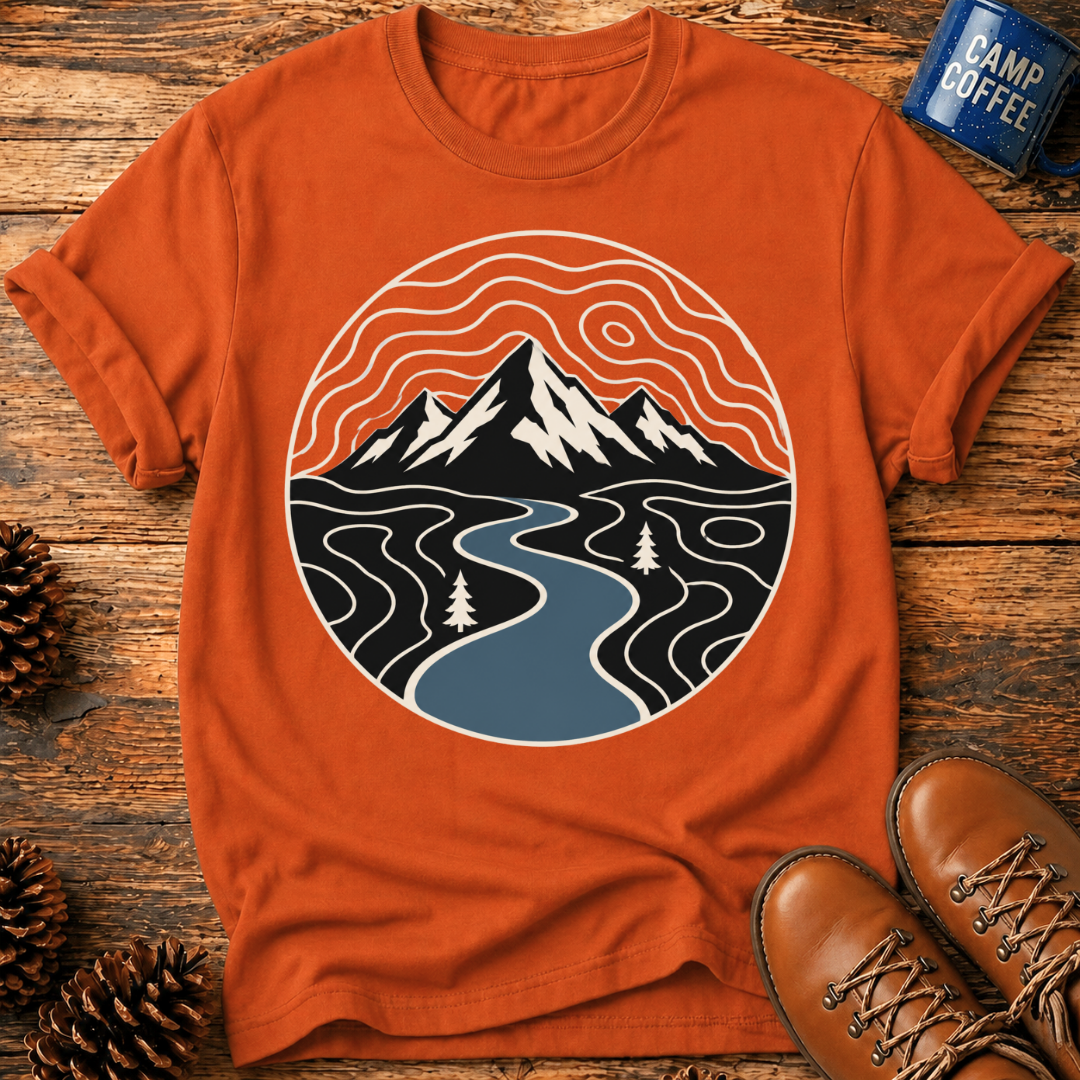 Mountain River Scape T-Shirt