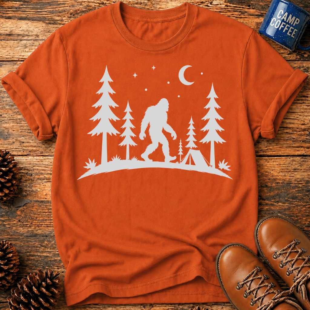 Bigfoot Forest Night T-Shirt
