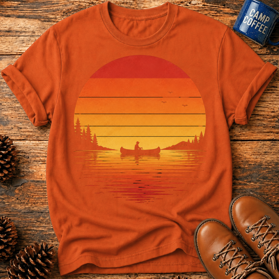 Canoe Sunset T-Shirt