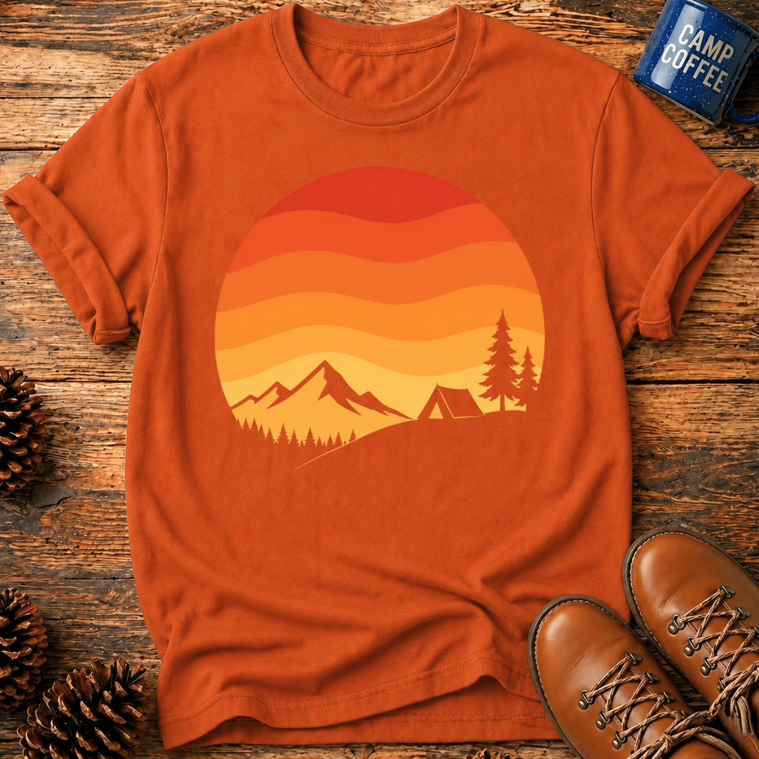 Camping Sunset T-Shirt