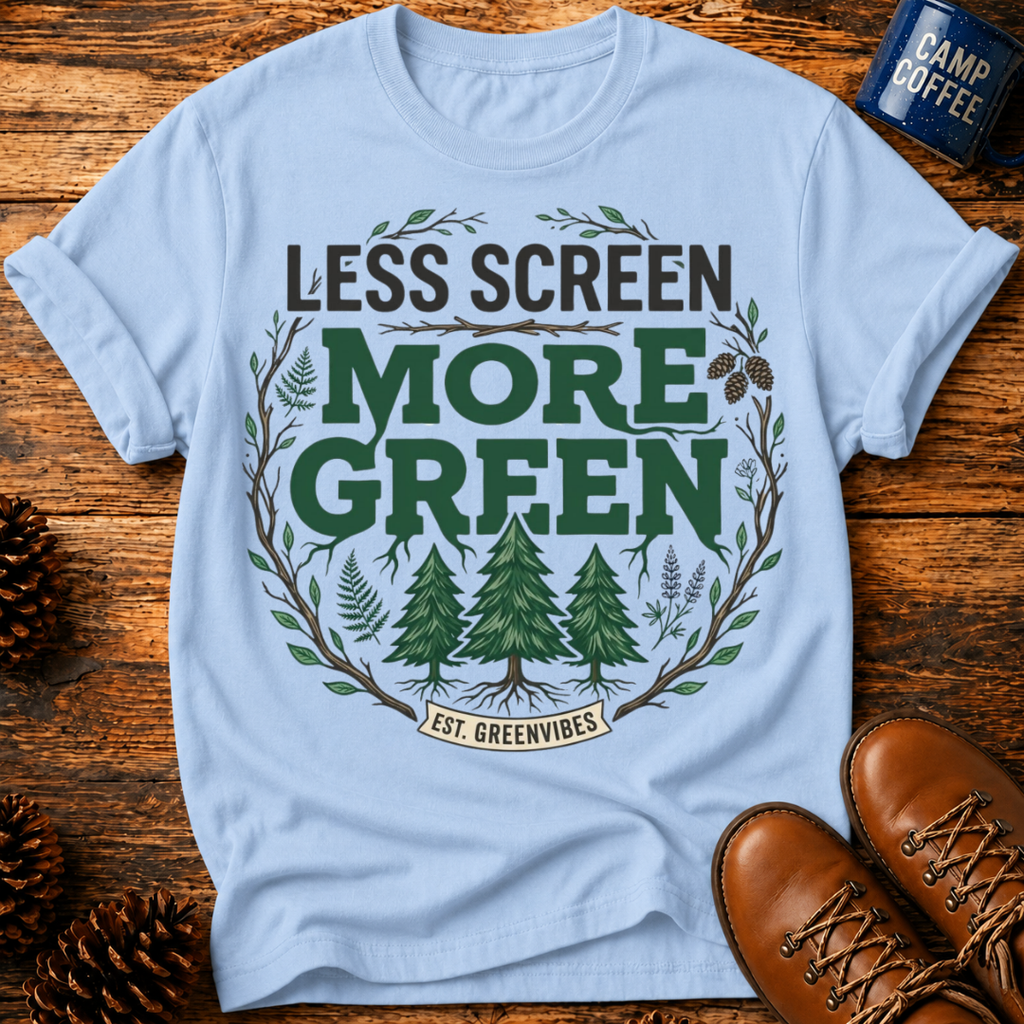 Less Screen More Green T-Shirt