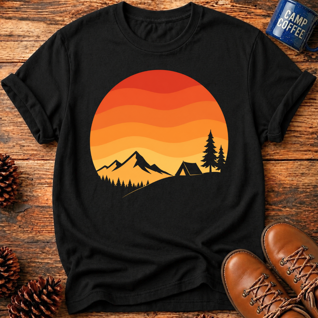 Camping Sunset T-Shirt