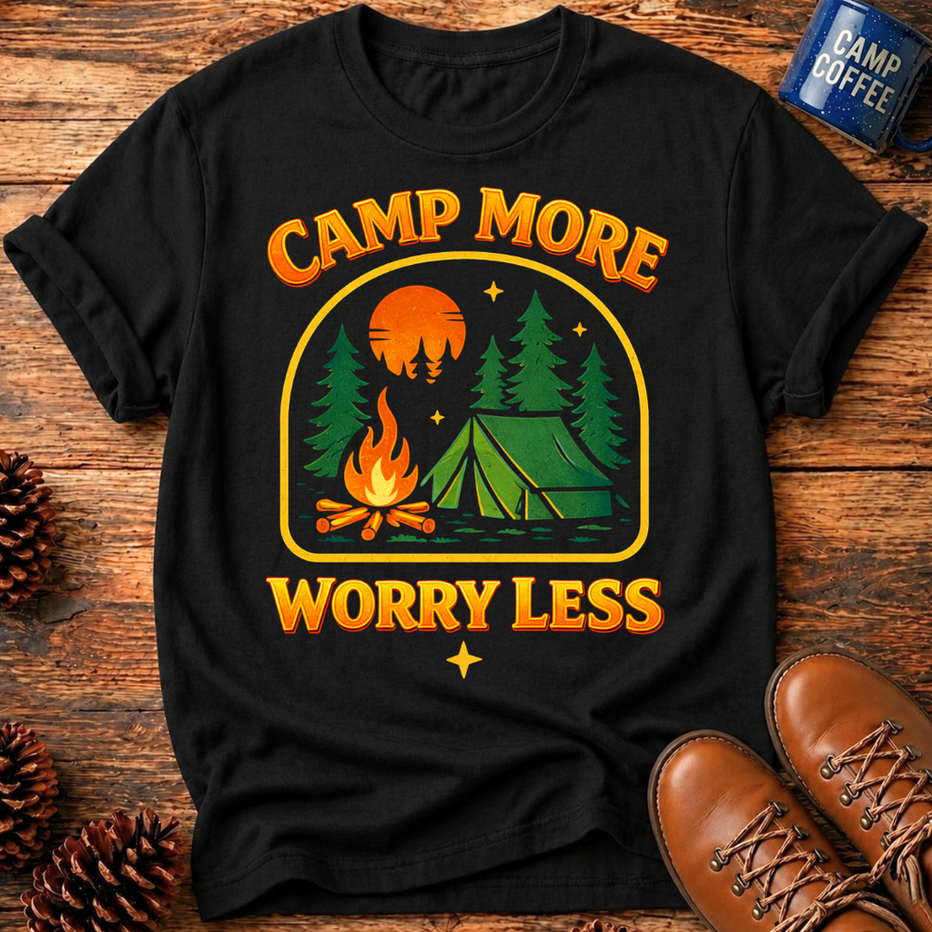 Camp More Worry Less T-Shirt