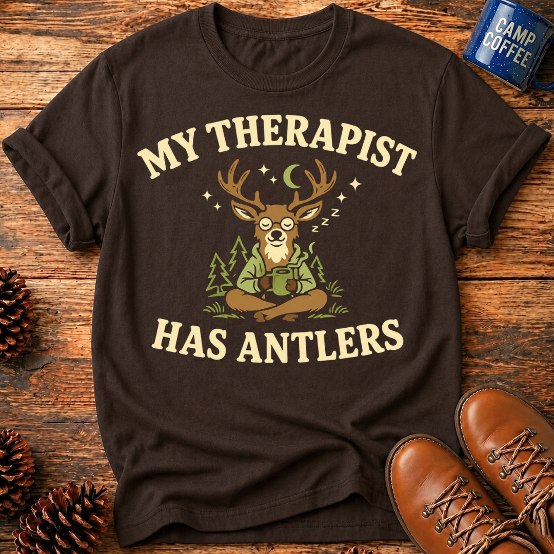 My Therapist Has Antlers T-Shirt