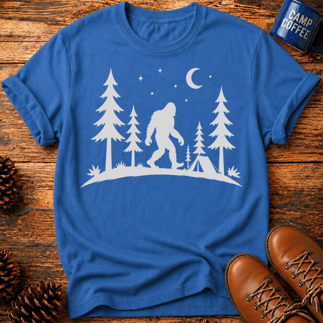 Bigfoot Forest Night T-Shirt