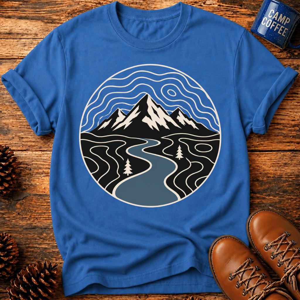 Mountain River Scape T-Shirt