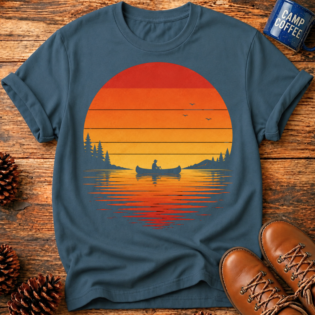 Canoe Sunset T-Shirt