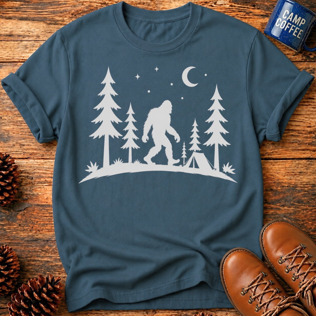 Bigfoot Forest Night T-Shirt