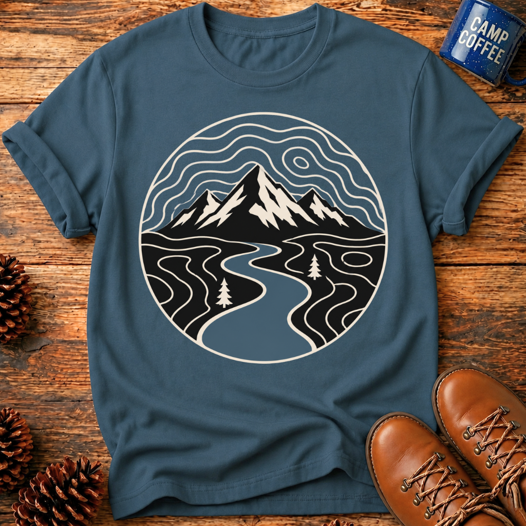 Mountain River Scape T-Shirt