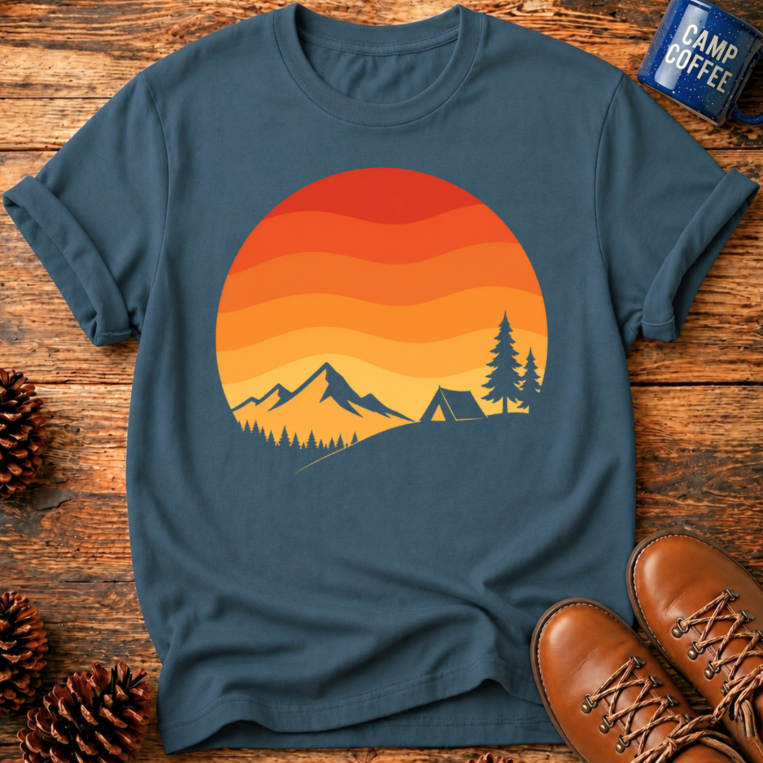 Camping Sunset T-Shirt