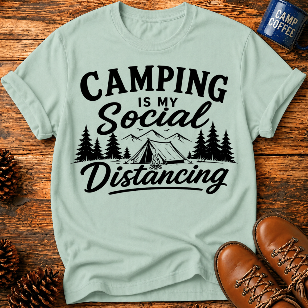 Camping Distancing T-Shirt