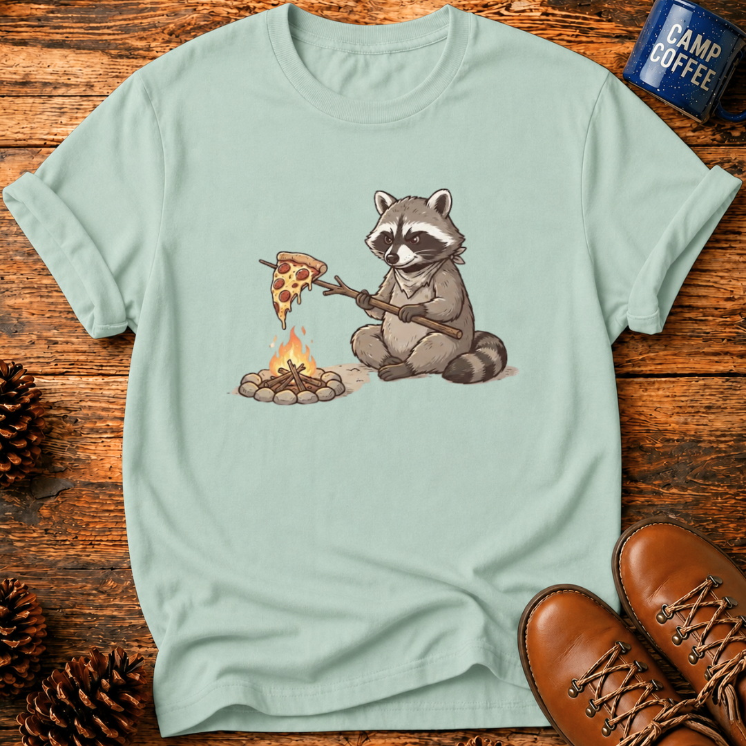 Campfire Raccoon T-Shirt