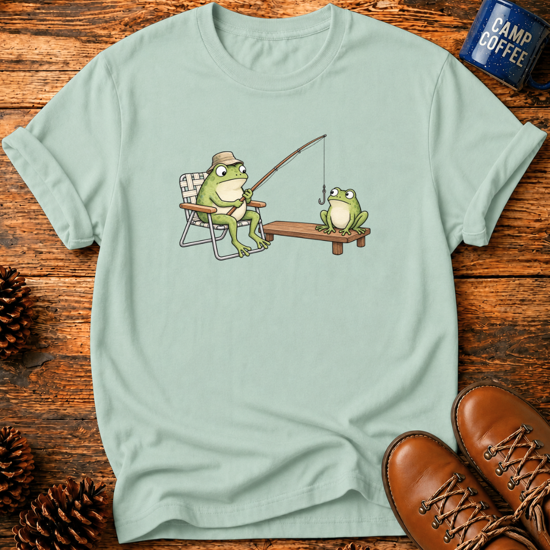 Frog Fishing T‑Shirt