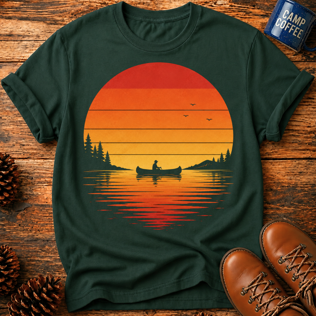 Canoe Sunset T-Shirt