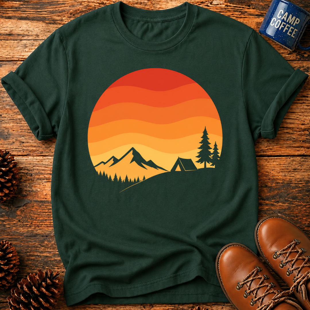 Camping Sunset T-Shirt