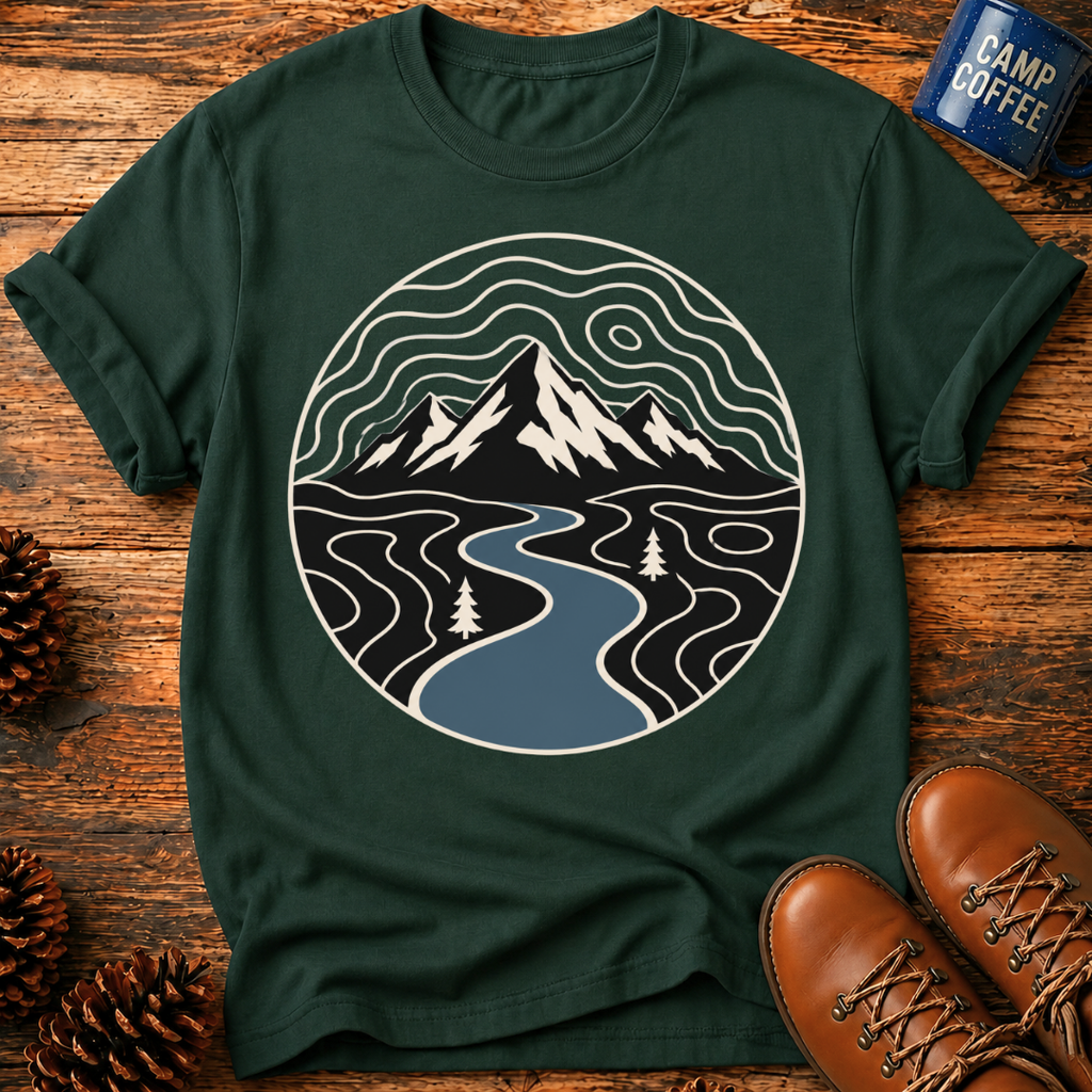 Mountain River Scape T-Shirt