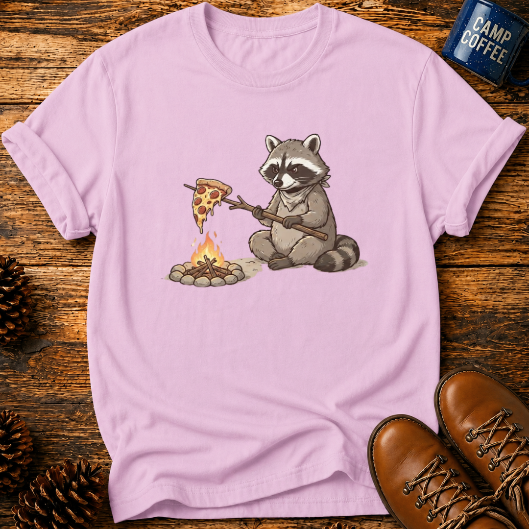 Campfire Raccoon T-Shirt