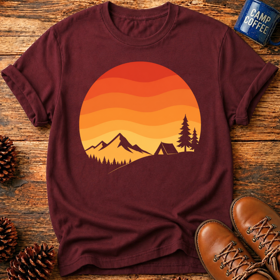 Camping Sunset T-Shirt