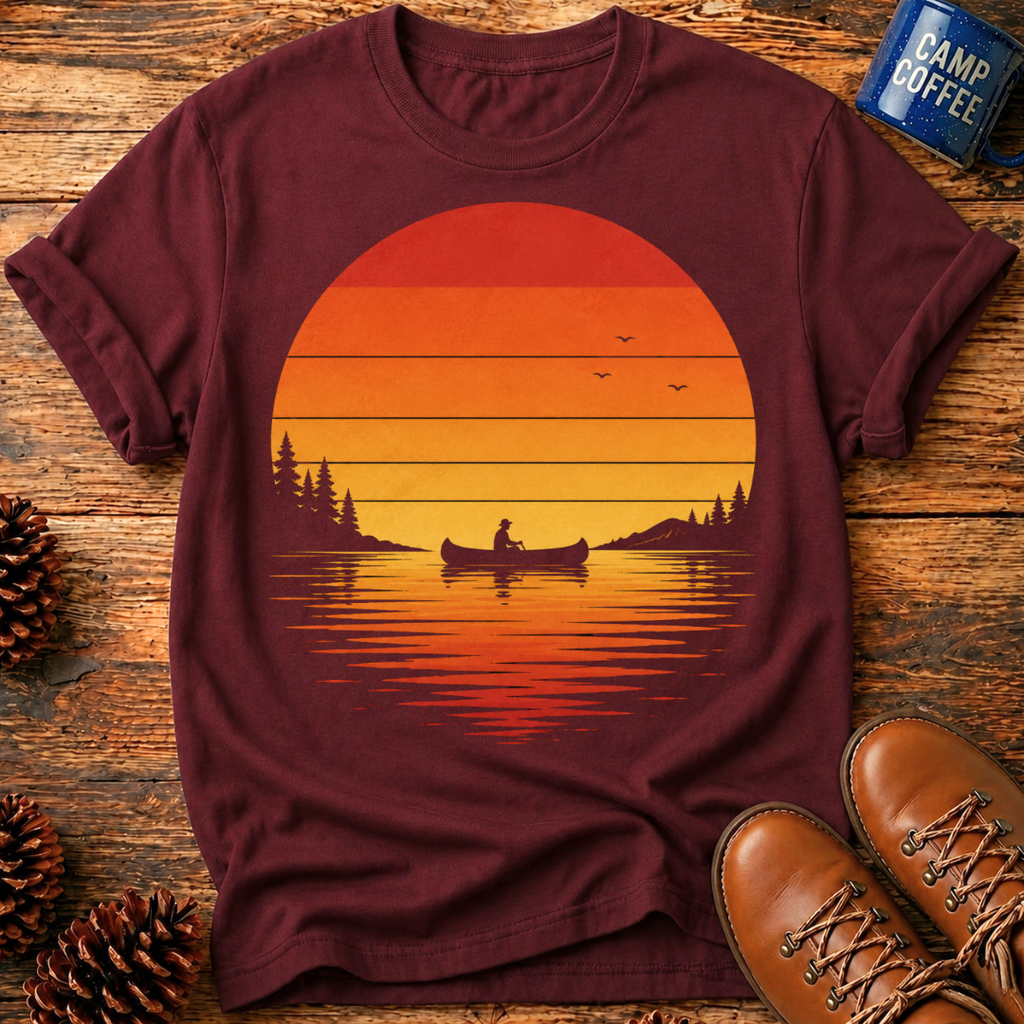 Canoe Sunset T-Shirt