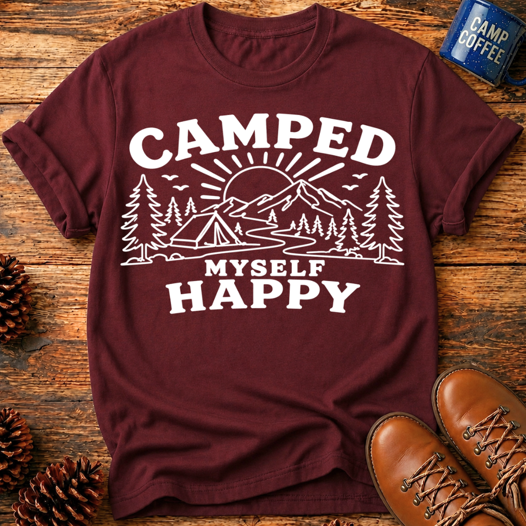 Camped Myself Happy T‑Shirt