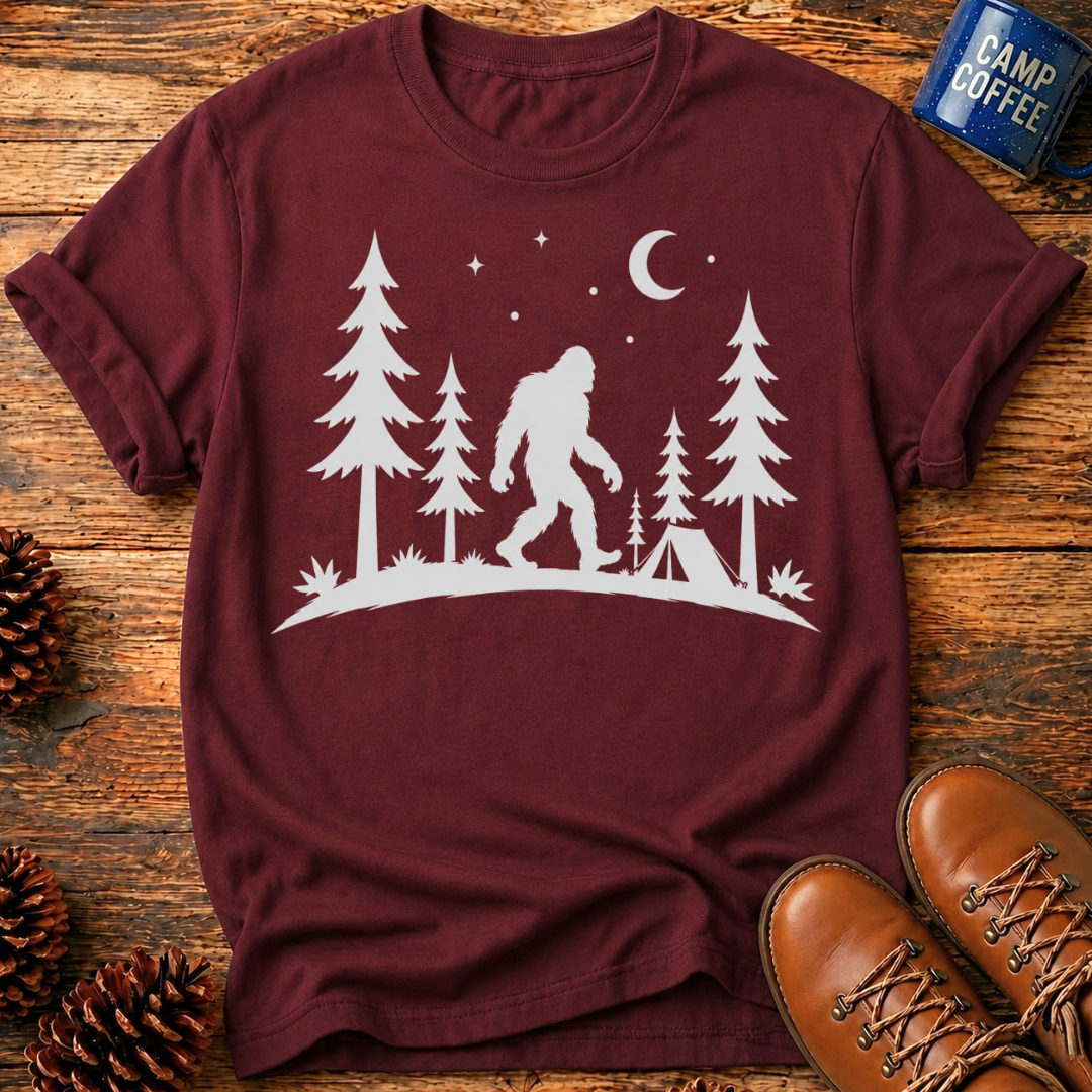 Bigfoot Forest Night T-Shirt