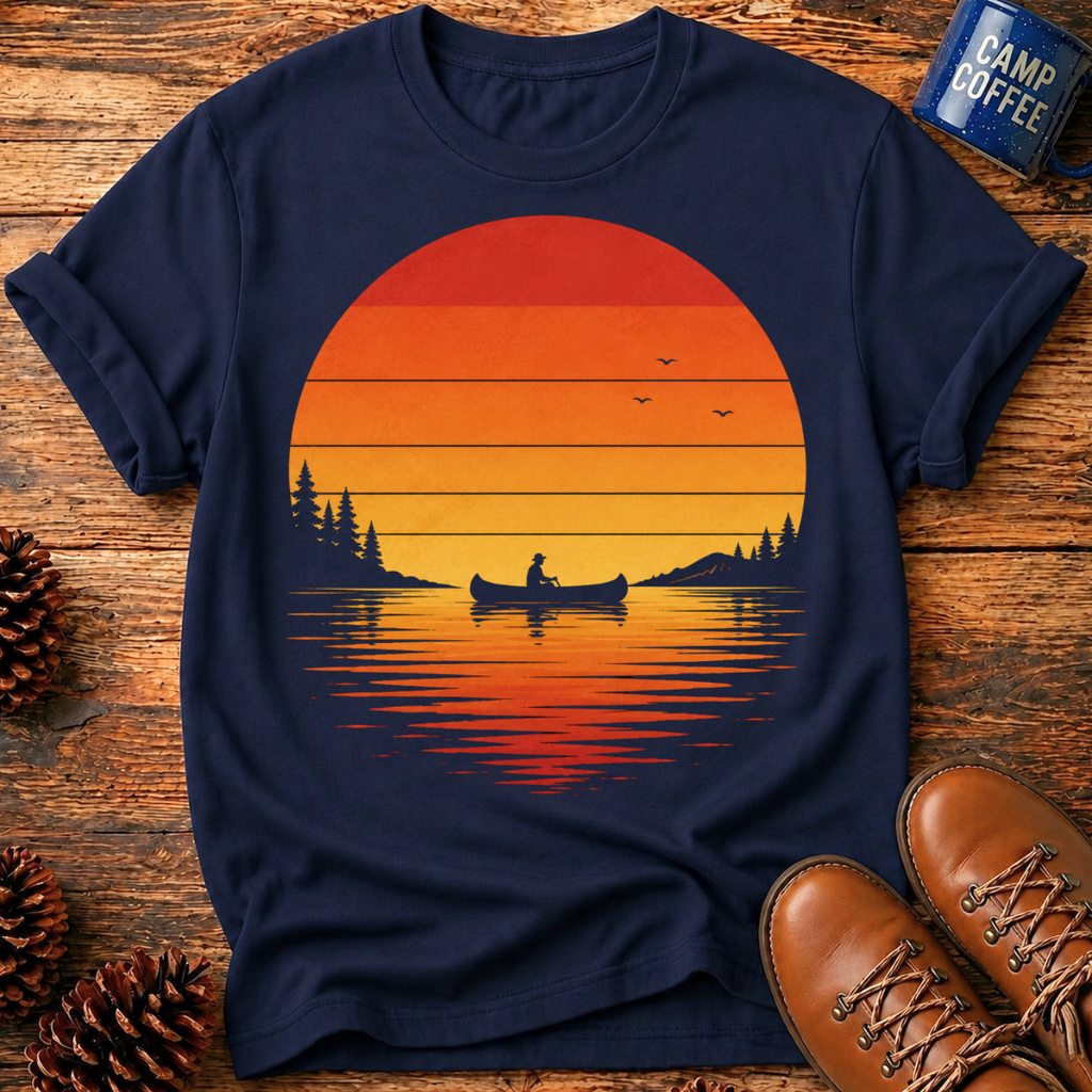 Canoe Sunset T-Shirt