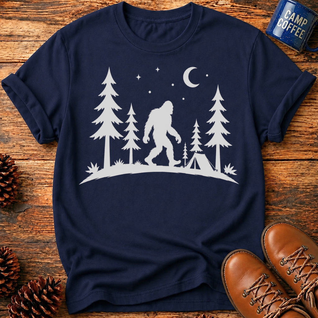 Bigfoot Forest Night T-Shirt