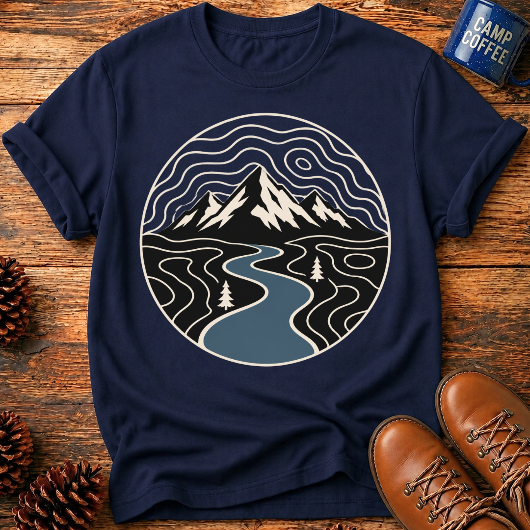 Mountain River Scape T-Shirt