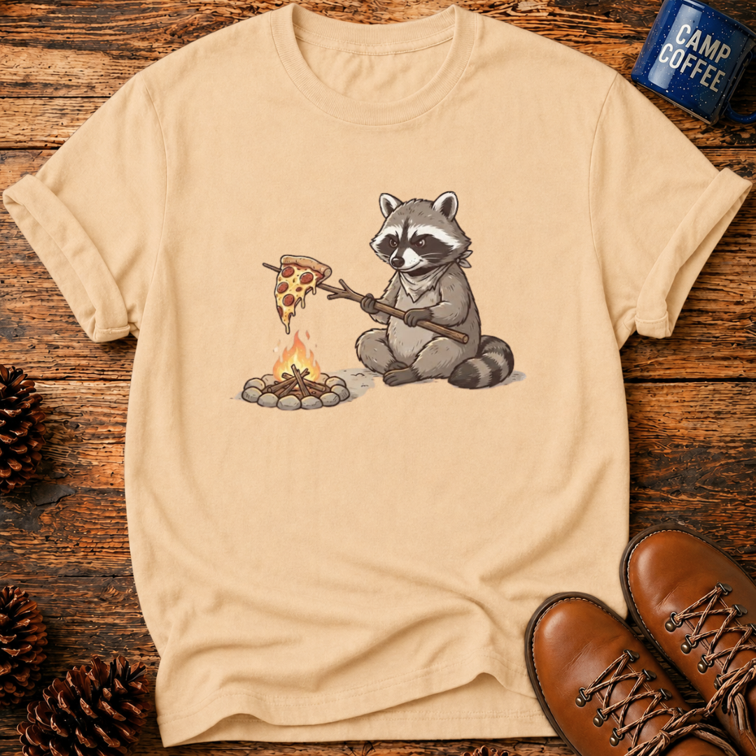 Campfire Raccoon T-Shirt