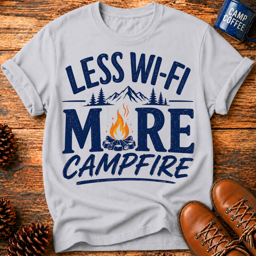 Less Wi‑Fi More Campfire T‑Shirt
