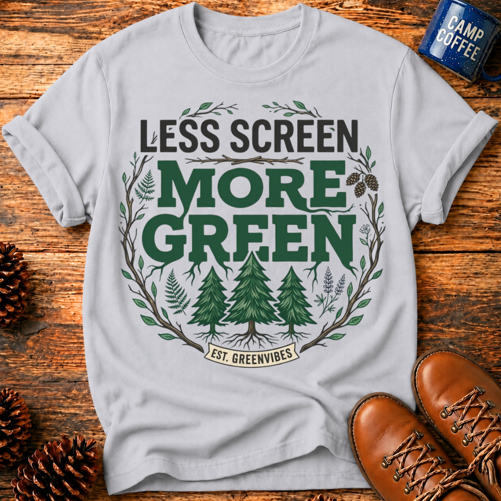 Less Screen More Green T-Shirt