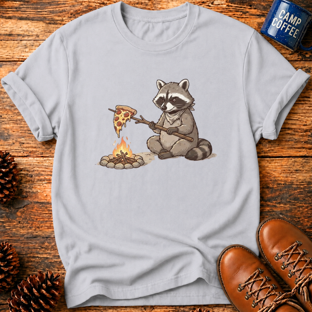 Campfire Raccoon T-Shirt