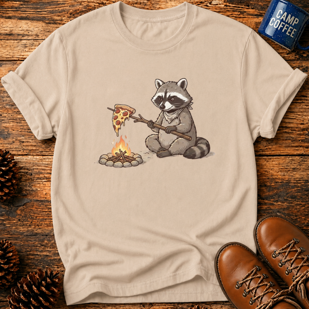 Campfire Raccoon T-Shirt