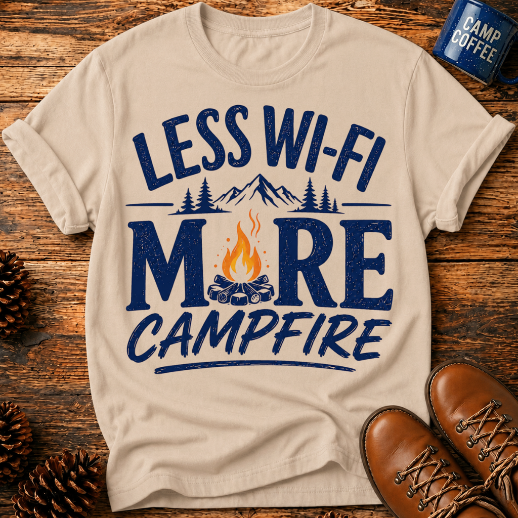 Less Wi‑Fi More Campfire T‑Shirt