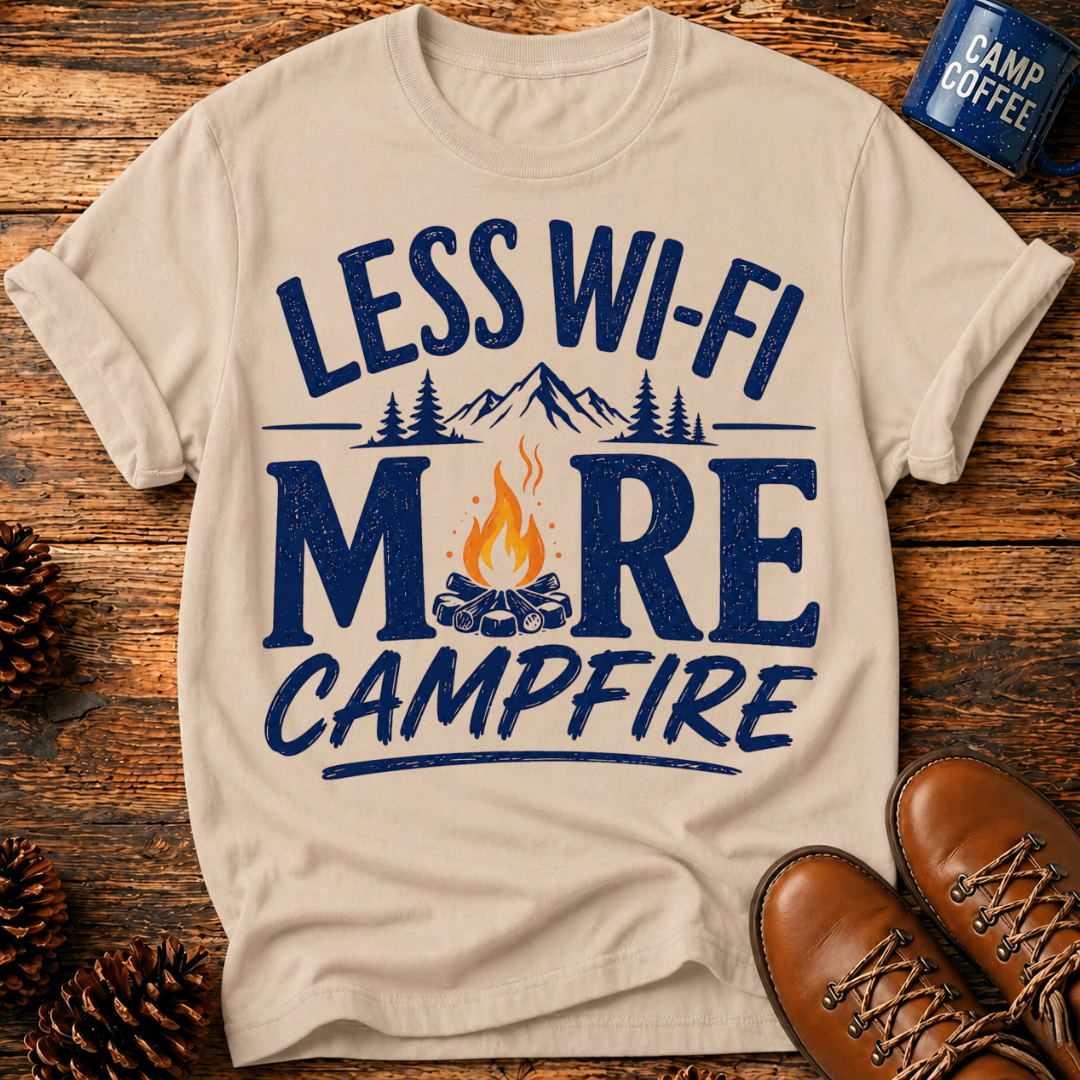Less Wi‑Fi More Campfire T‑Shirt