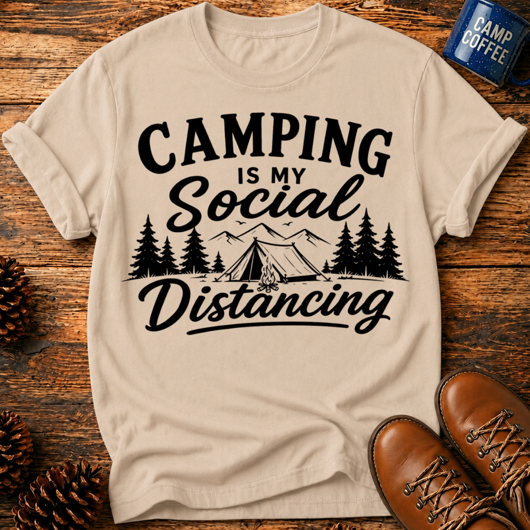 Camping Distancing T-Shirt