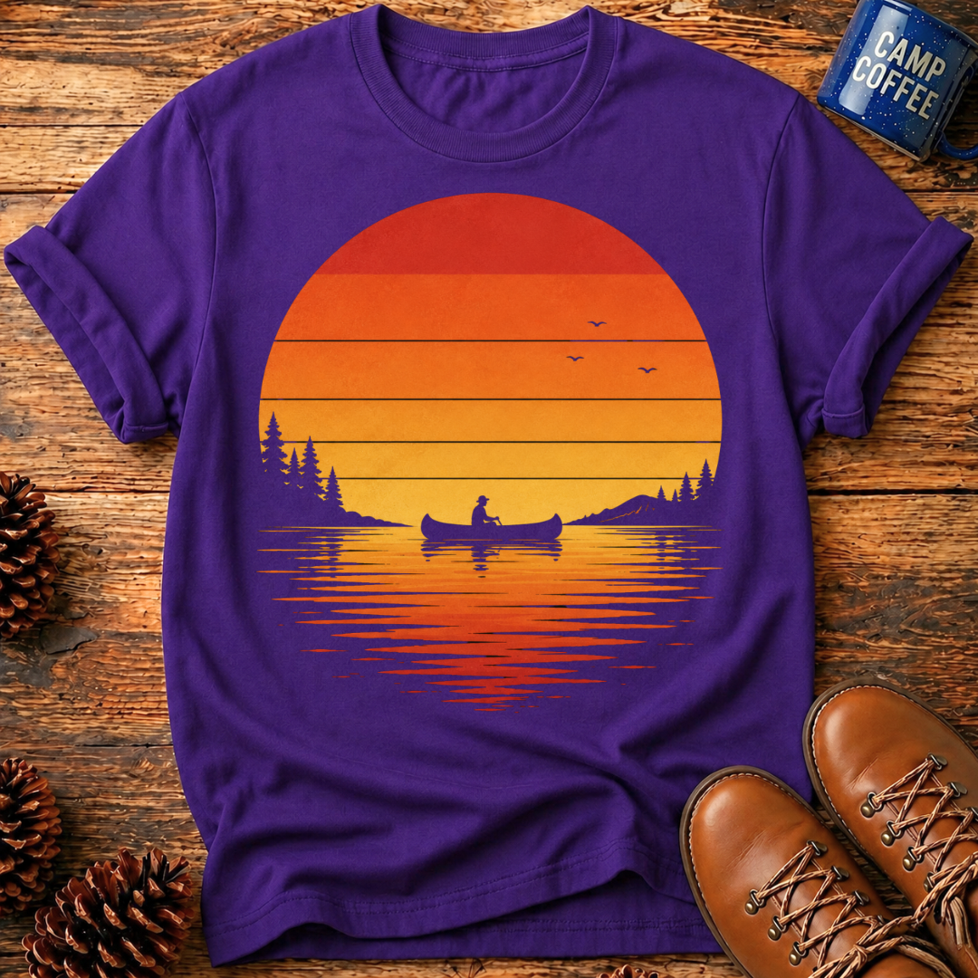 Canoe Sunset T-Shirt