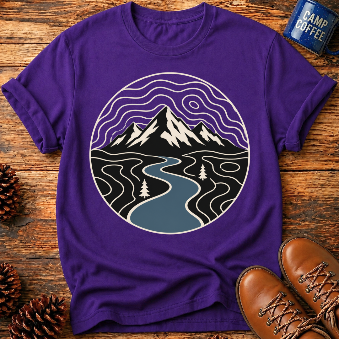 Mountain River Scape T-Shirt