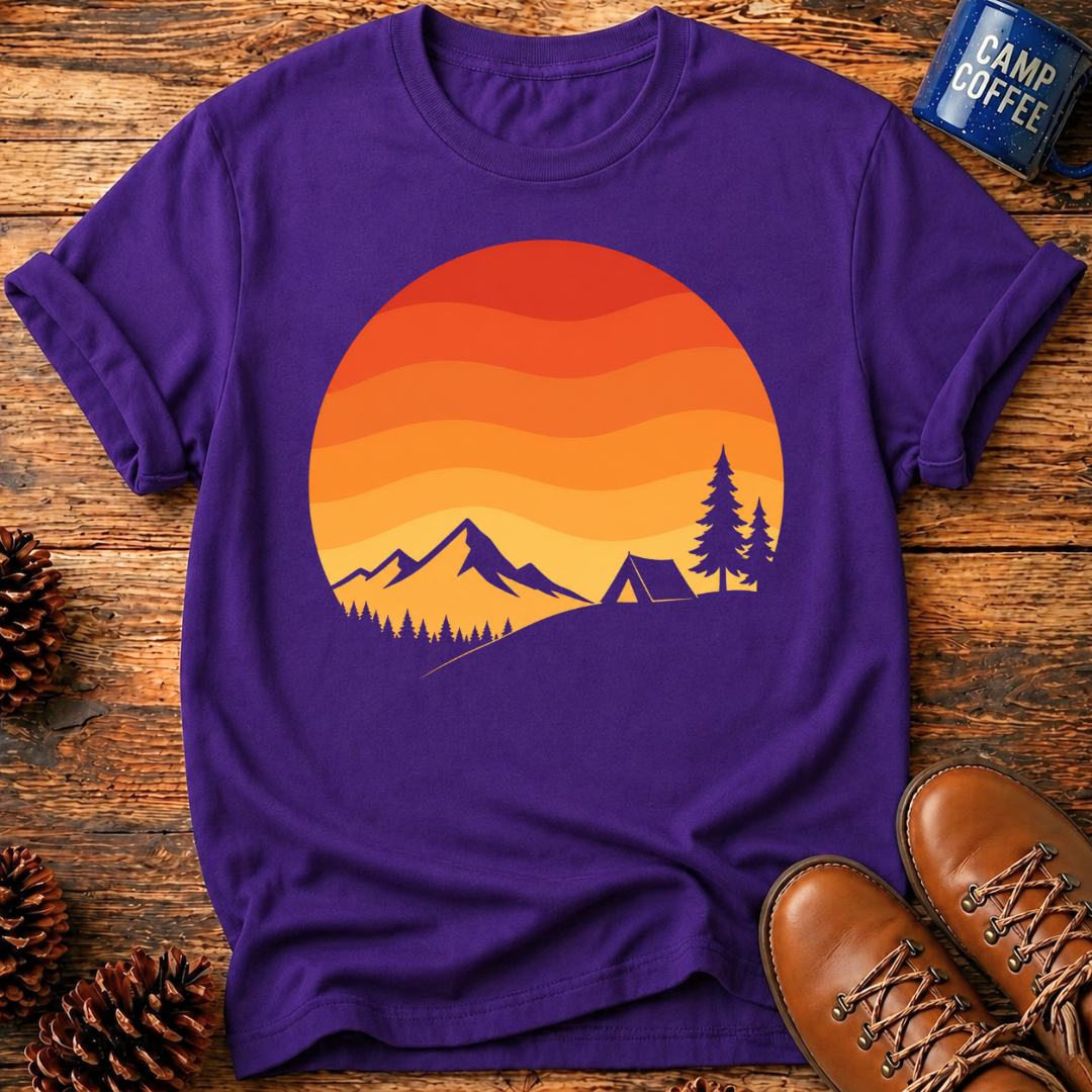 Camping Sunset T-Shirt