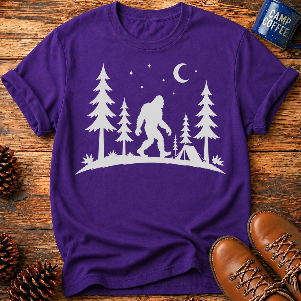 Bigfoot Forest Night T-Shirt