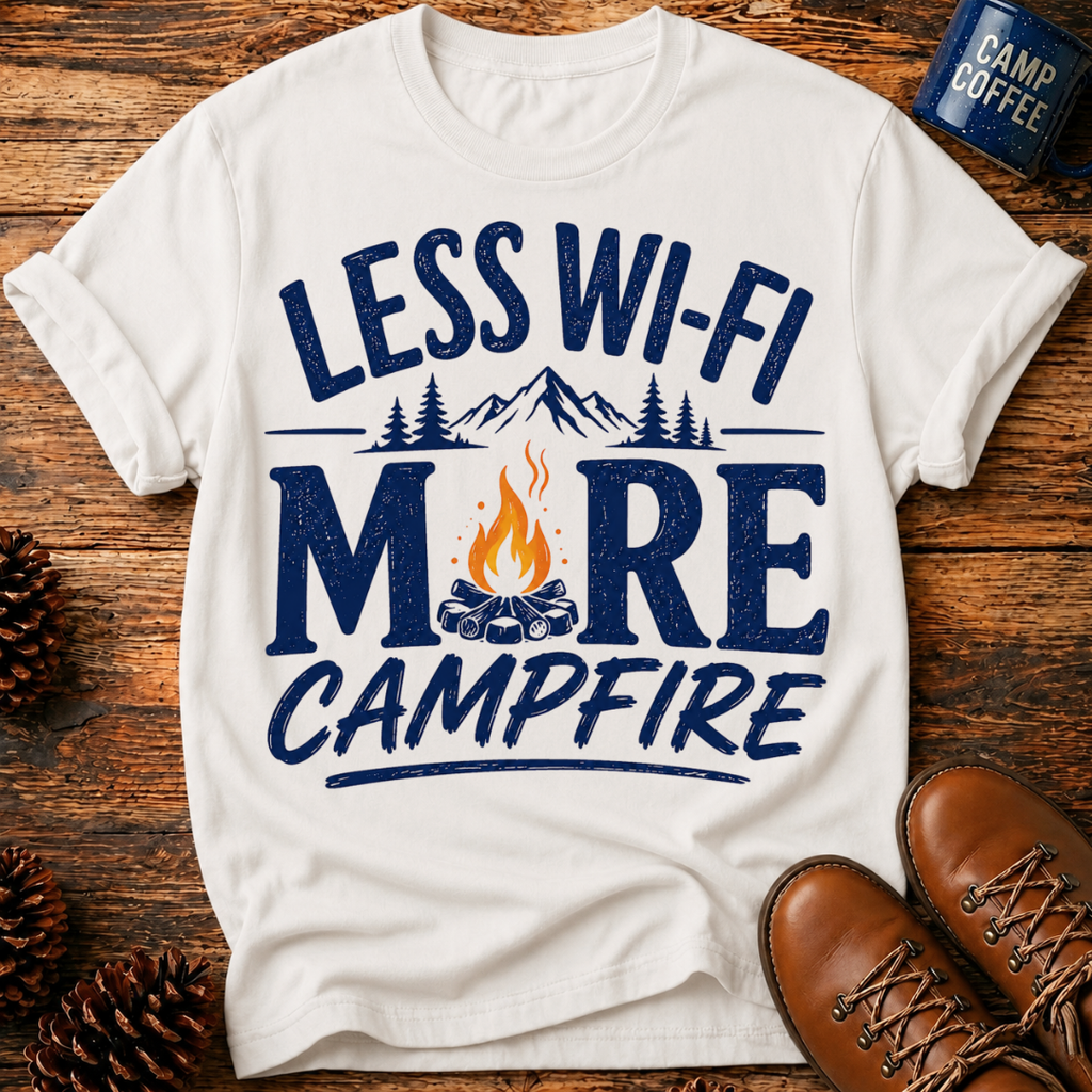 Less Wi‑Fi More Campfire T‑Shirt