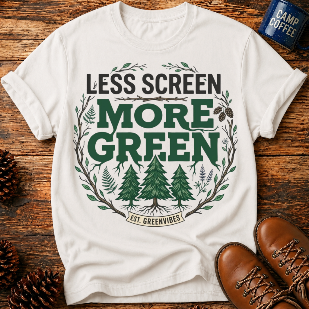 Less Screen More Green T-Shirt